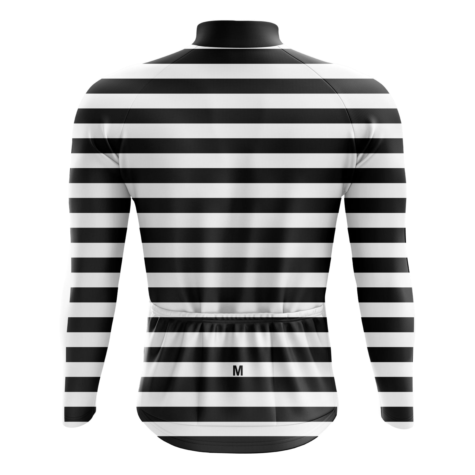 Jersey de ciclismo de manga de ángulo negro de los hombres