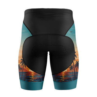 Mujeres pantalones cortos de ciclismo de gradiente rosa