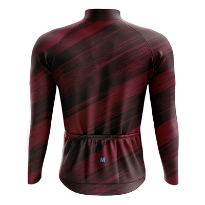 Jersey de ciclismo de manga de ángulo negro de los hombres