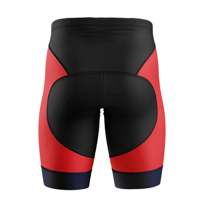 Women Rides & Vibes Cycling Shorts - Red