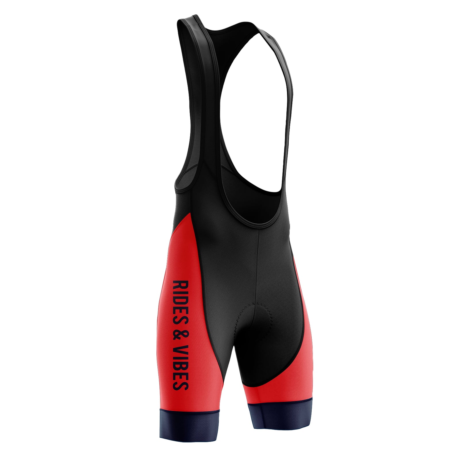 Men's Rides & Vibes Cycling Bib Shorts - Red