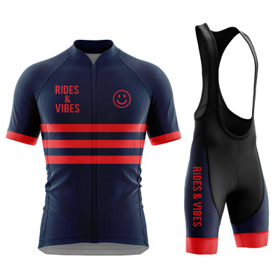Men's Rides & Vibes Cycling Jersey or Bib Shorts - Blue