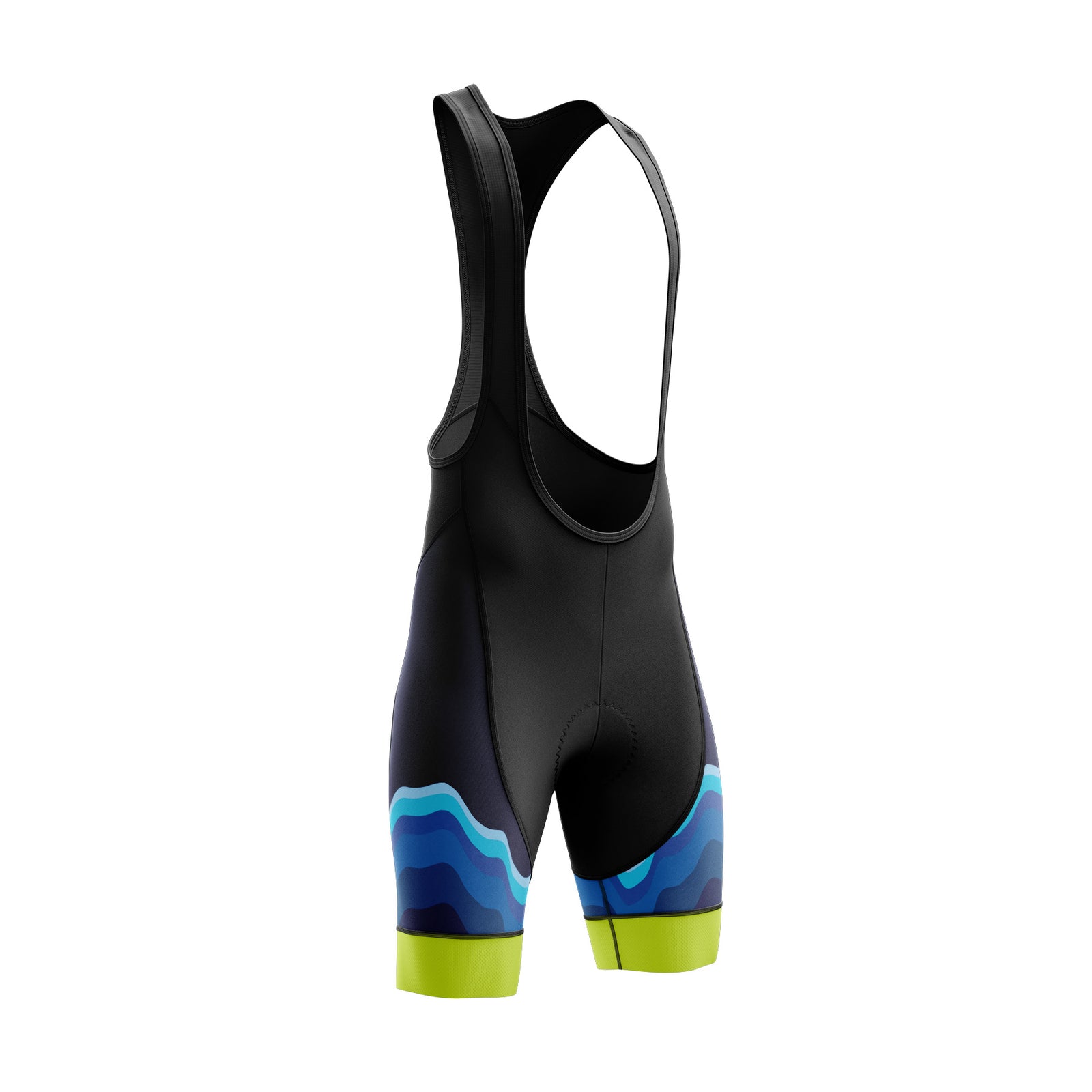 Pantalones cortos de ciclismo de lado azul