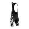 White Animal Cycling Bib Shorts