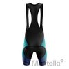 Men's Blue Side Dots Cycling Bib Shorts