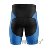 Men's Blue Gel Padded Cycling Shorts