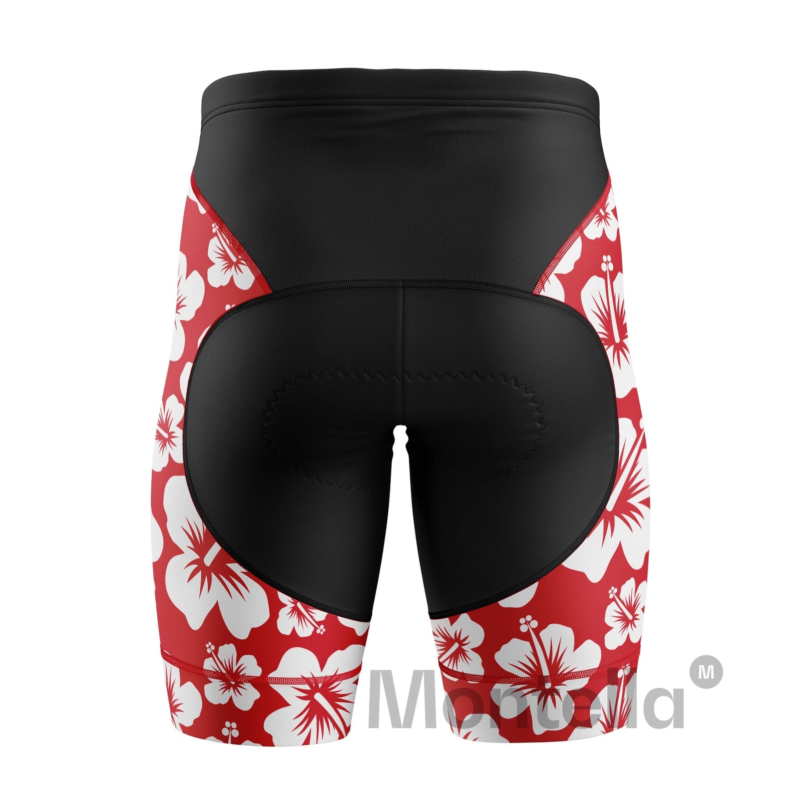 Men's Hibiscus Flower Padded Cycling Shorts