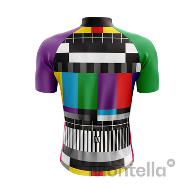 Jersey de ciclismo azul del lado de los hombres