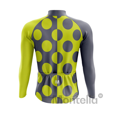 Jersey de ciclismo de manga de ángulo negro de los hombres