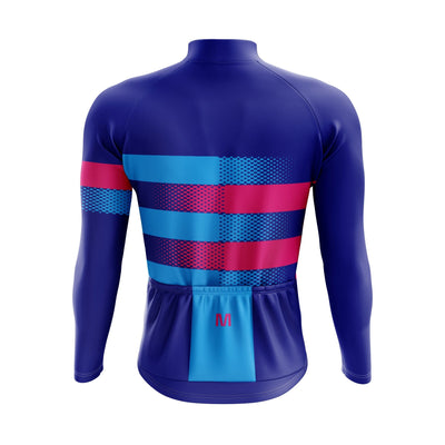 Men's Purple Shift Thermal Fleece Cycling Jacket