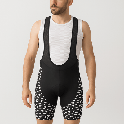 Black Triangles Cycling Bib Shorts