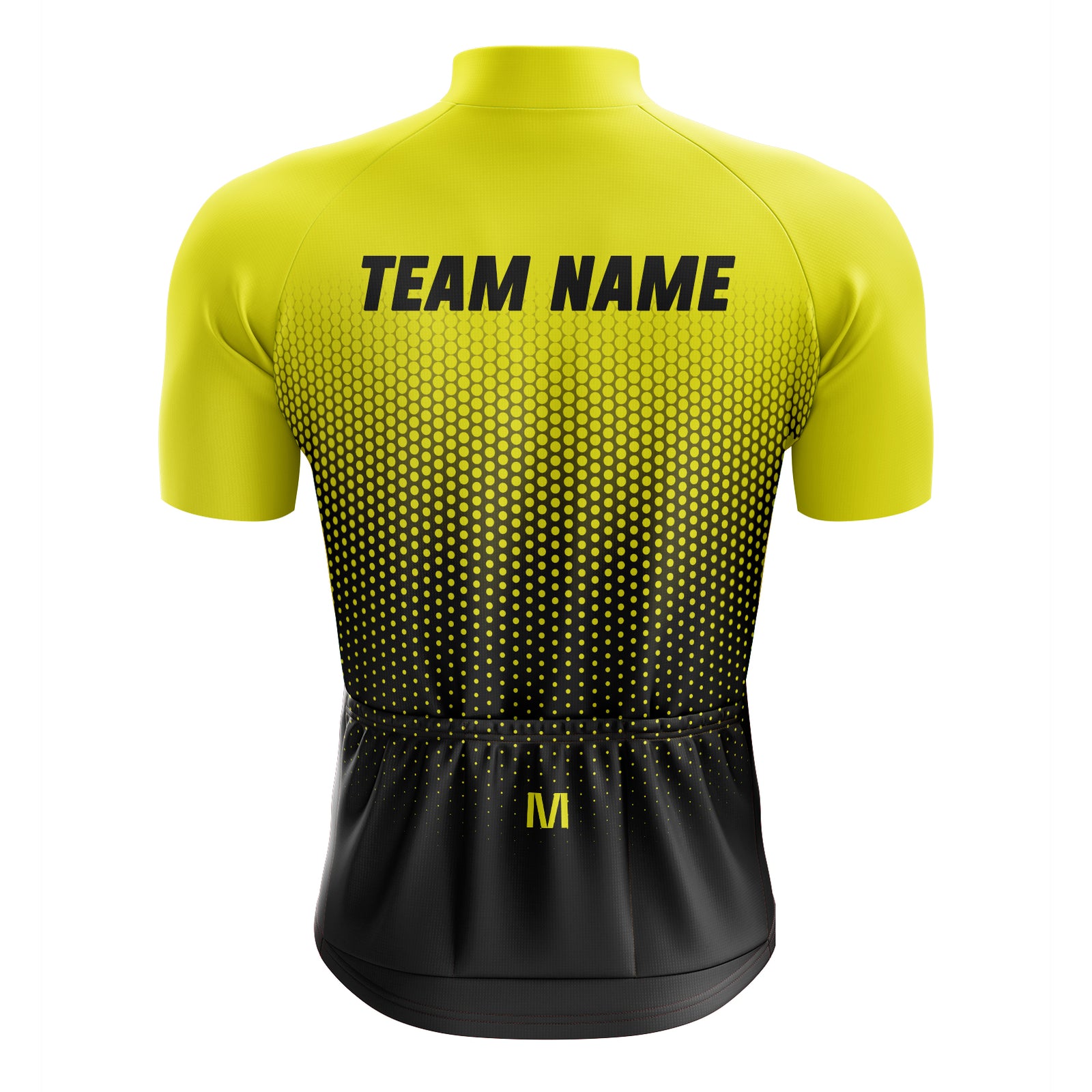 Yellow Custom Team Cycling Jersey and Bibs