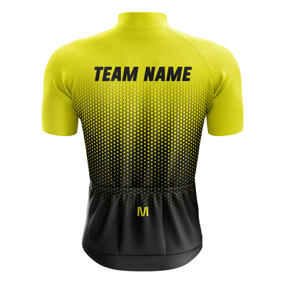 Yellow Custom Team Cycling Jersey and Bibs