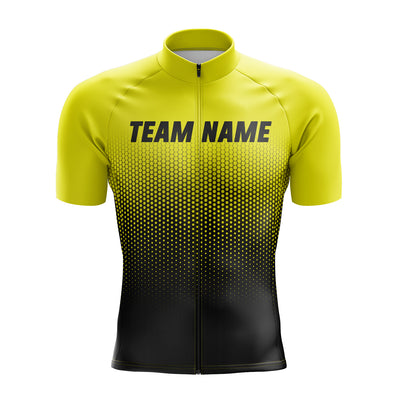 Yellow Custom Team Cycling Jersey y Bibs