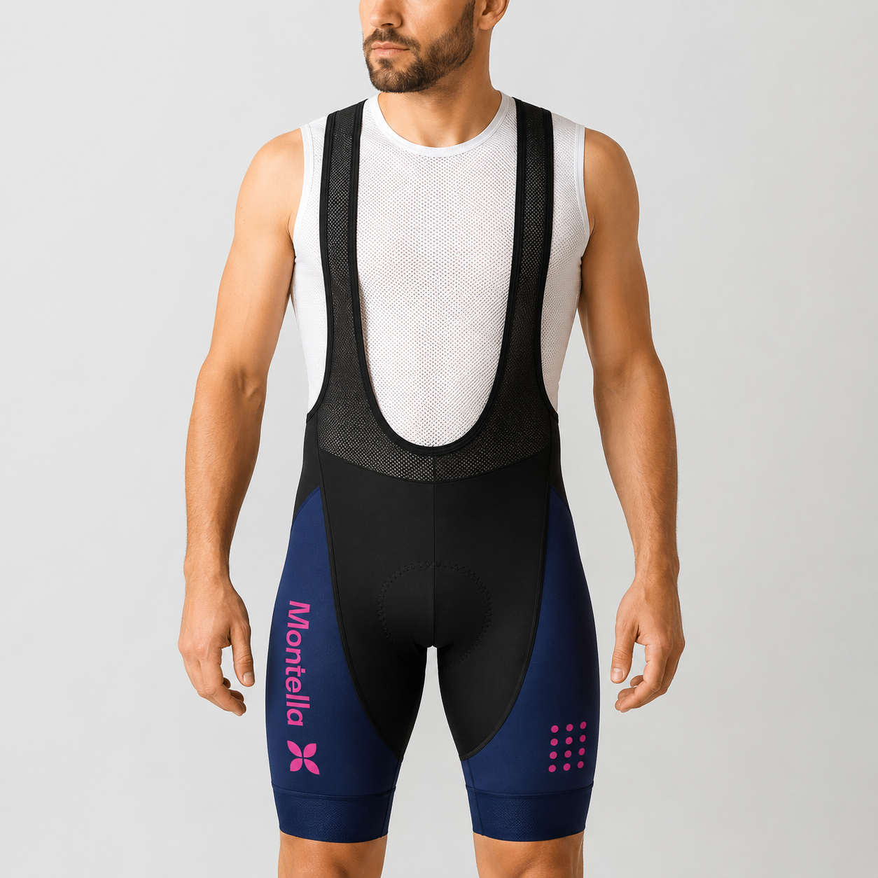 Pantalones cortos de ciclismo de lado azul
