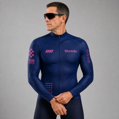Men's Blue Label Long Sleeve Cycling Jersey 26/28