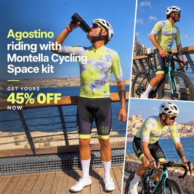 Jersey de ciclismo azul del lado de los hombres