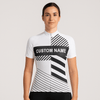 Custom Women Cycling Jersey - White Black