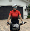 Women's Red Gradient Cycling Jersey or Shorts