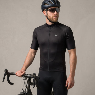 Jersey de ciclismo azul del lado de los hombres