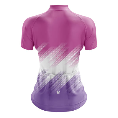 Women's Pink Gradient Cycling Jersey or Shorts