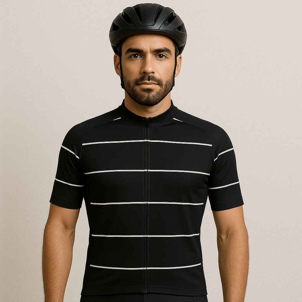 Men's Black Cycling Jersey