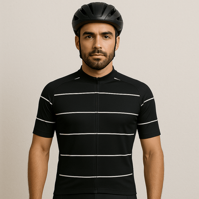 Men's Black Cycling Jersey
