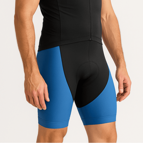 Men's Blue Padded Cycling Shorts