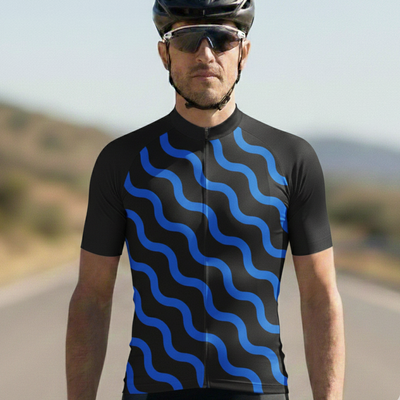 Men's Blue Waves Cycling Jersey