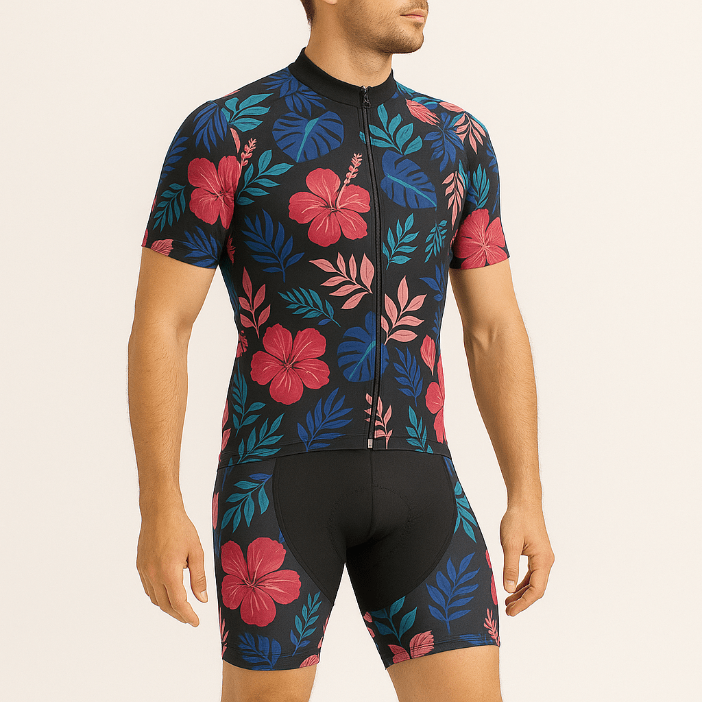 Men's Floral Cycling Jersey or Bibs