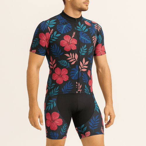 Men's Floral Cycling Jersey or Bibs