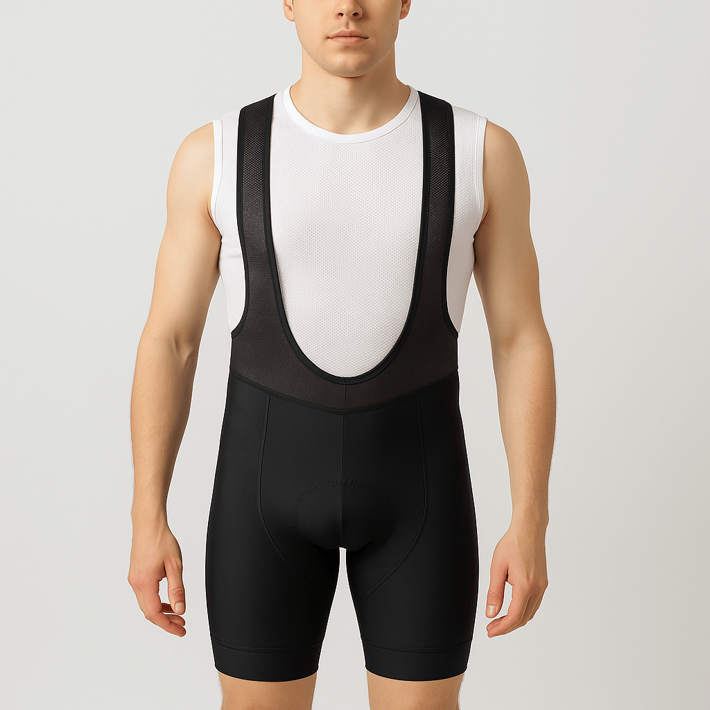Men's Pro Band Black Gel Padded Bib Shorts