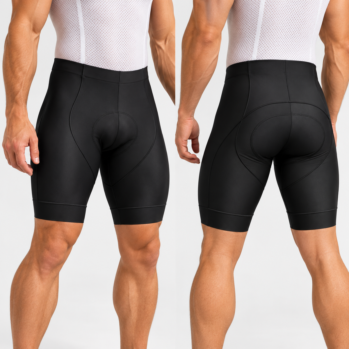 Men's Pro Band Black Gel Padded Shorts