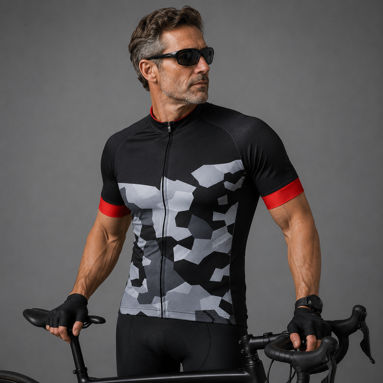Men's Pro Camouflage Cycling Jersey