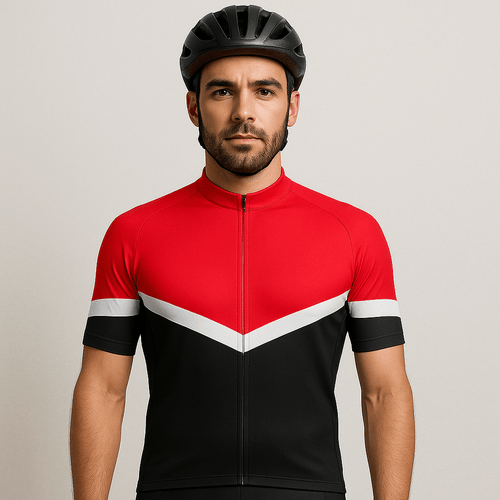 Men's Red Cycling Jersey