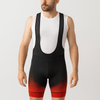 Men's Red Gradient Cycling Bib Shorts