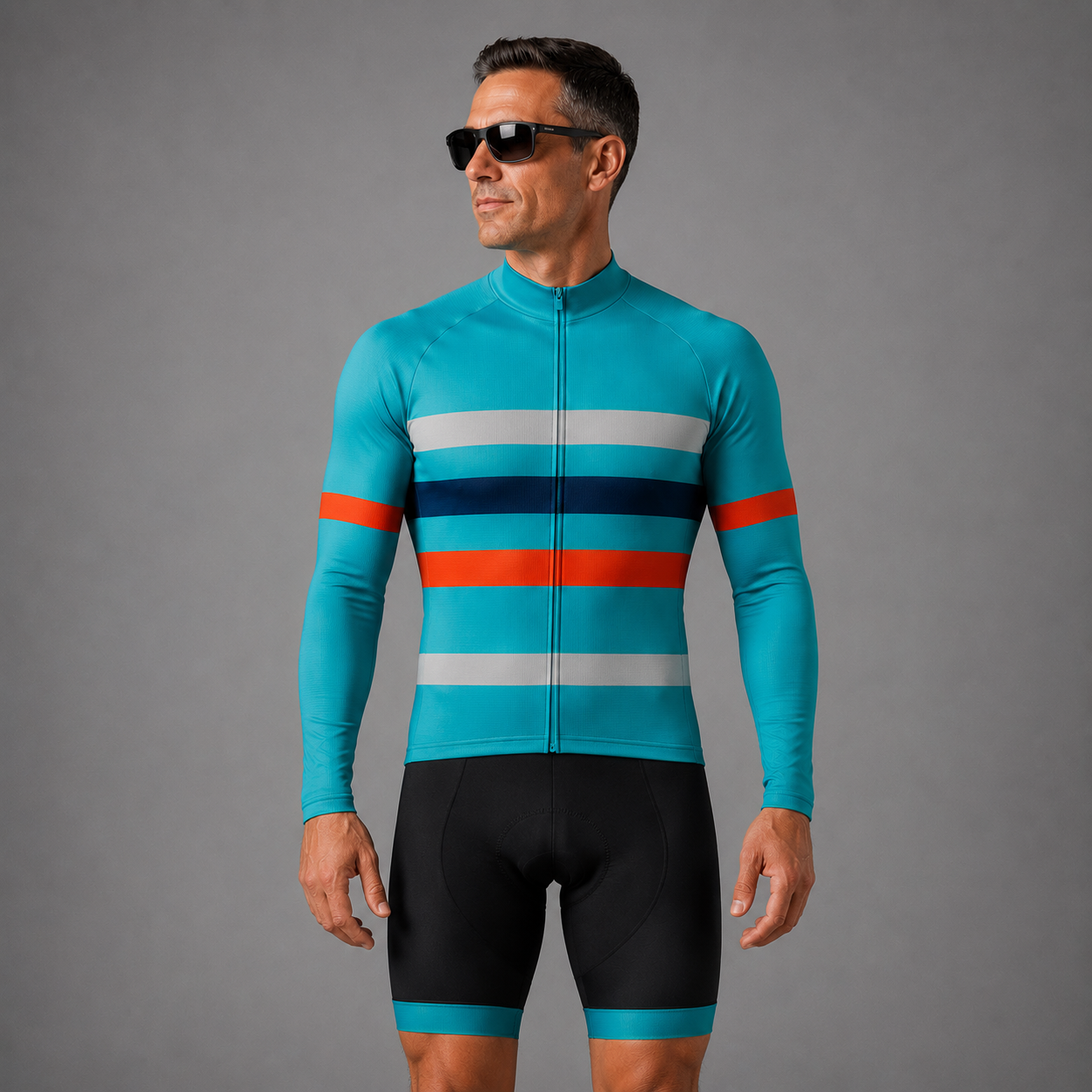 Men's Teal Cycling Jersey 26/7 Edition