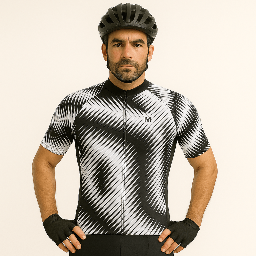 Men's Black Cadence Cycling Jersey