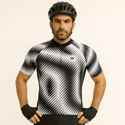 Men's Black Cadence Cycling Jersey