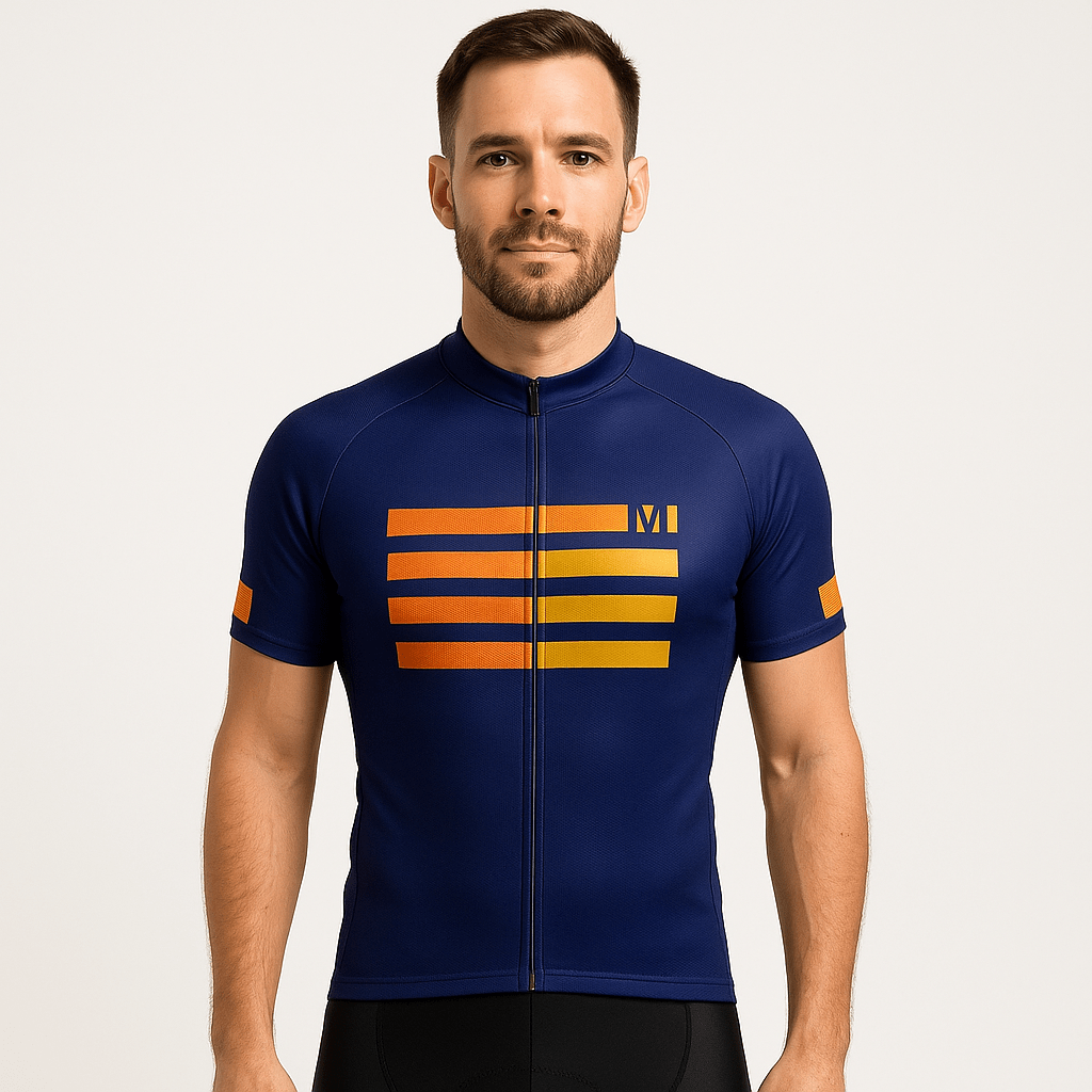 Men's Blue Lines Cycling Jersey