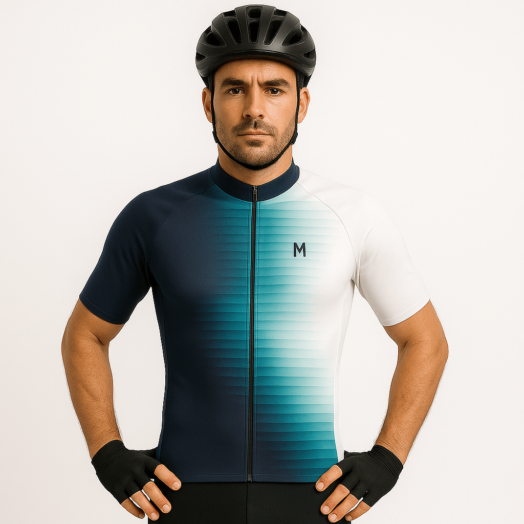 Men's Blue Side Cycling Jersey