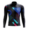 Men's Blue Tempo Long Sleeve Cycling Jersey