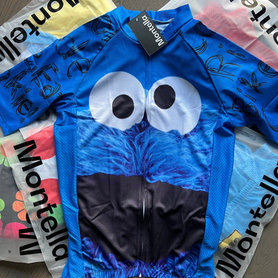 Men's Cookie Monster Cycling Jersey or Bibs