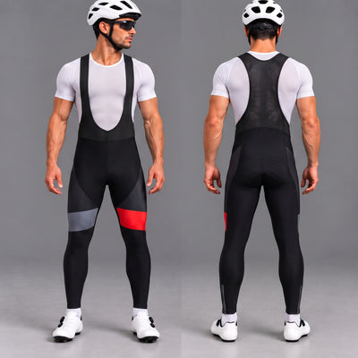 Men's Grey Detail Cycling Bib Pants