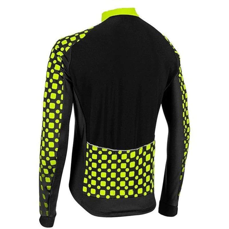 Men's Neon Detail Long Sleeve Cycling Jersey