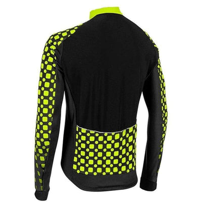 Men's Neon Detail Long Sleeve Cycling Jersey