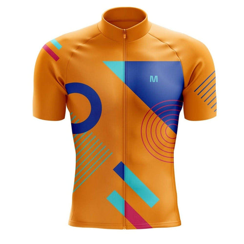 Men's Orange Tempo Cycling Jersey