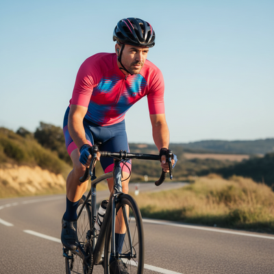 Men's Pink Dots Cycling Jersey