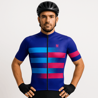 Men's Purple Dots Cycling Jersey