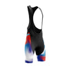 Men's Purple Gradient Dots Cycling Bib Shorts